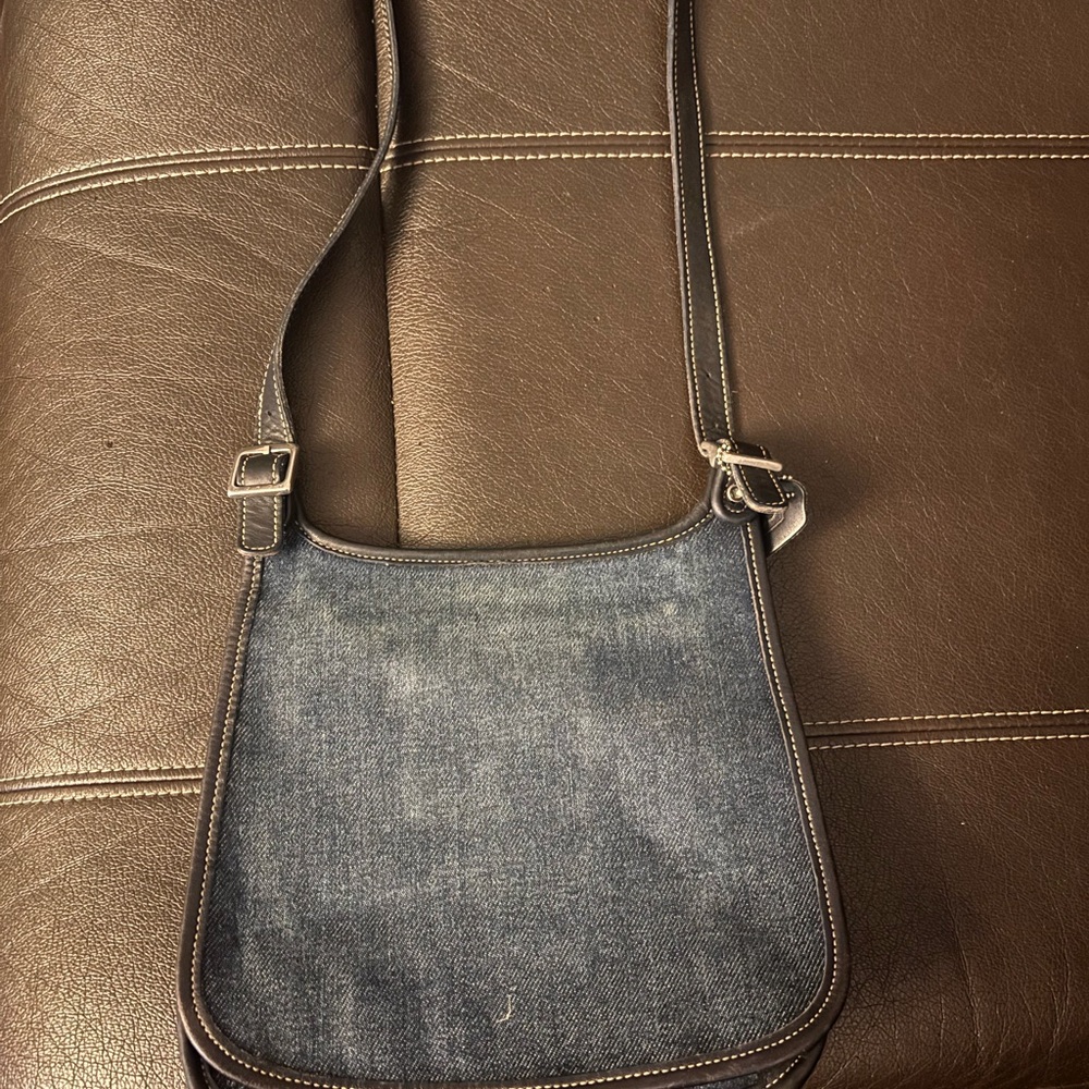 Vintage Coach Crossbody bag Stylish Denim Shoulder Bag